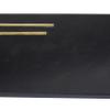 Deco 79 Marble Living Room Decor Tray Ottoman Tray with Gold Handles, Set of 2 Serving Tray 22", 18"W, Black view 4