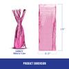 MT Products Pink Metallic Mylar Wine Gift Bags 6.5" x 18" - Great for wine Pull - Pack of 25 view 2