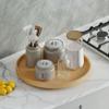 Dowell 18" Natural Wood Full Circle Lazy Susan with Aluminum Bearing for Corner Cabinets (4006 360) view 2