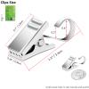 BIHRTC Pack of 100 Shower Curtain Rings Stainless Steel Curtain Rod Clips Lights Hangers Clips for Shower Home Decoration Photos Picture Arts Crafts Display Outdoor Activities Supplies view 2