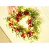 BLGKJDYY Valentine Wreath Decoration Heart Wreaths Valentines Front Door Wreaths Heart Shaped Hanging Garlands for Door Wall Window (Red2, with Lamp) view 4