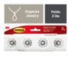 Command Crystal Knob Jewelry and Scarf Rack, Holds up to 2 lb, Total 2 Scarf Organizers with 8 Command Strips (2-Pack of 1 Rack), Damage Free Bedroom and Cloest Organization for Accessories view 2