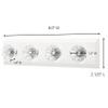 Command Crystal Knob Jewelry and Scarf Rack, Holds up to 2 lb, Total 2 Scarf Organizers with 8 Command Strips (2-Pack of 1 Rack), Damage Free Bedroom and Cloest Organization for Accessories view 3