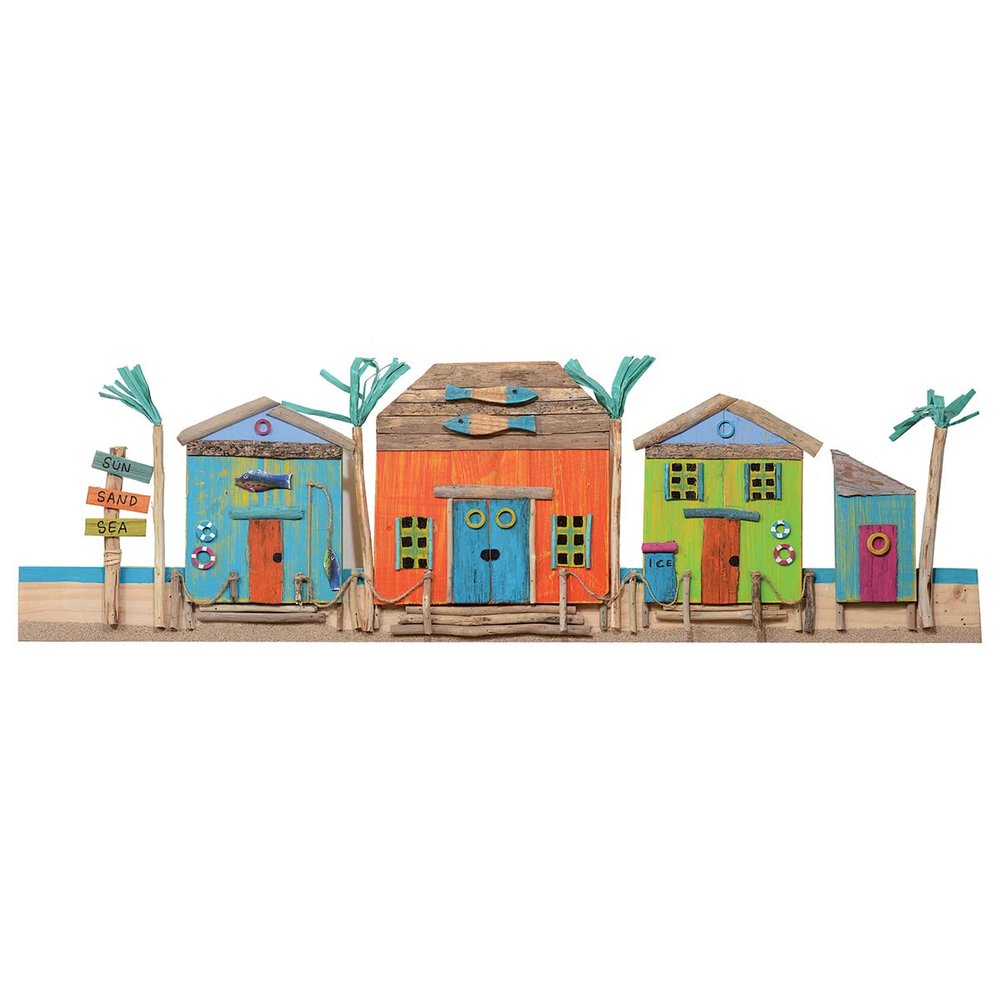 BLACK FOREST DECOR Caribbean Village Wall Art