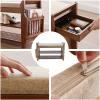 2 Tier Shoe Rack Bench,Shoe Bench,Outdoor Shoe Rack,Bamboo Sturdy Shoe Organizer,with Cushion Seat,Drawer,Side Storage Rack, Shoe Shelf Organizer,Shoe Shelf for Entryway Hallway Living Room Balcony view 3