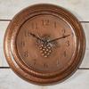 BLACK FOREST DECOR Sienna Pinecone Metal Wall Clock view 1