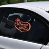 Vesvory 2pcs Princess On Board Sticker for Cars Baby On Board Warning Princess On Board Car Sign Baby On Board Sticker Kid Safety Sign for Car Window Bumper Stickers (Reflective White) view 3