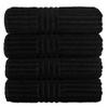 BC BARE COTTON Luxury Hotel and Spa Stripe Towels (Bath Towel - Set of 4, Black) view 1