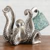 BLACK FOREST DECOR Octopus Depths Mug Holder - Nautical Polyresin Coastal Kitchen Mug Rack - Holds 4 Mugs - 10.25" W x 9" D x 7.5" H view 1