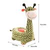 HWOEK Children's Chair Sofa Cartoon Giraffe Seat Learn Children's Chair Learning to Sit Floor Seat, for Girls Boys Kindergarten Baby Seat Posture Comfortable for 3-16,Green,Riding Style view 2