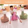 HWOEK Children's Chair Sofa Cartoon Giraffe Seat Learn Children's Chair Learning to Sit Floor Seat, for Girls Boys Kindergarten Baby Seat Posture Comfortable for 3-16,Green,Riding Style view 3