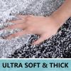 Arotive Microfiber Bathroom Rugs, Shaggy Soft and Absorbent Bath Rug, Non-Slip, Thick Plush Machine Washable Dry Bath Mats for Bathroom, Tub and Shower, 36x24, Black, Rectangular view 4