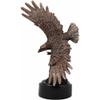 9.25" Tall Wings of Glory Swooping Broad Winged Bald Eagle Cliff Rocks Statue view 1