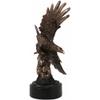 9.25" Tall Wings of Glory Swooping Broad Winged Bald Eagle Cliff Rocks Statue view 2