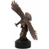 9.25" Tall Wings of Glory Swooping Broad Winged Bald Eagle Cliff Rocks Statue view 3