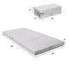 KOMFOTT Mattress 4 Inch Tri Folding Foam Mattress Twin XL Size with Removable Cover Convertible Portable Guest Sofa Bed Floor Camping Mattress, Gray view 2