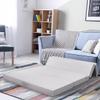 KOMFOTT Mattress 4 Inch Tri Folding Foam Mattress Twin XL Size with Removable Cover Convertible Portable Guest Sofa Bed Floor Camping Mattress, Gray view 3