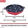 Appampatram - 20cm::Round tawa - 28.5cm::Hand Toaster - 10cm::Casserole - 20cm. Thickness: 2.6mm. Non-Stick Aluminium 3 Layer Coated 4 Piece Kitchen Cooking Utencil Combo Set view 4