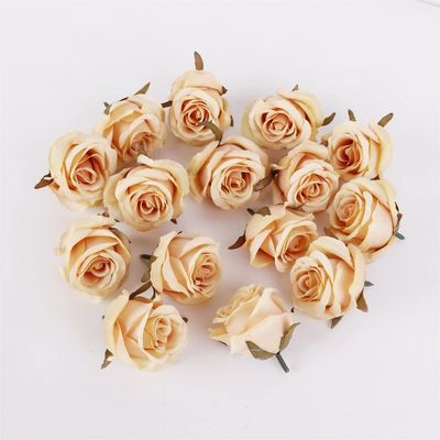20Pcs 5Cm Silk Artificial Rose Flower Heads for Wedding Marriage Home Decoration DIY Accessories Cheap Fake Flowers Craft (Color : 10)