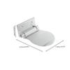Zerodeko 1pc Slip Footstool for Shower Versatile Pedal for Pregnant Women and Elderly Design Household Foot Board for Safe Bathing Experience view 2