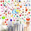 Capoda 103 Pcs/ 6 Sheets Easter Wall Decals Easter Bunnies Rabbit Eggs Wall Stickers Large Room Mural Window Decoration Clings for Home Office Classroom Party Decor, 8.3 x 11.4 Inch view 4