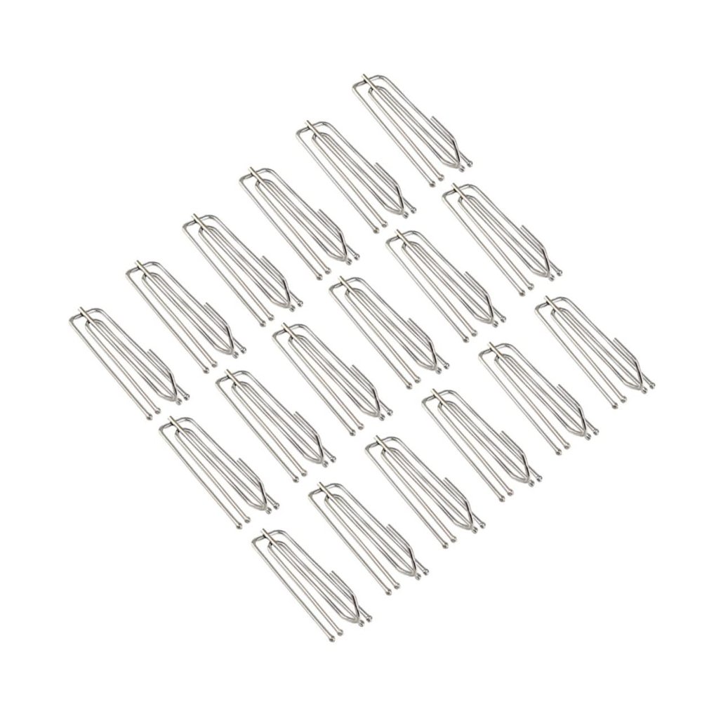 1set Stainless Steel Four Curtain Pleater Hooks Sliding Hooks for Curtains Draperies Valances Smooth for Home Decor