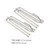 1set Stainless Steel Four Curtain Pleater Hooks Sliding Hooks for Curtains Draperies Valances Smooth for Home Decor view 2