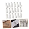 1set Stainless Steel Four Curtain Pleater Hooks Sliding Hooks for Curtains Draperies Valances Smooth for Home Decor view 4
