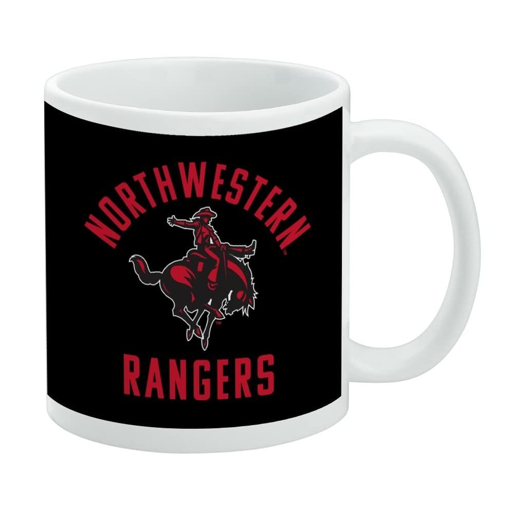 Northwestern Oklahoma State Rangers Ceramic Coffee Mug, Novelty Gift Mugs for Coffee, Tea and Hot Drinks, 11oz, White