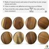 AceList 3-Pack Round Floating Shelves for Wall Decor, 6'' Diameter Beech Wood Floating Shelf, Cup Plant Wall Shelves for Bedroom, Bedroom, Living Room, Bathroom, Kitchen view 4