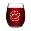 Wine Glasses Dog Paw Woof Funny Stemless Wine Glass Laser Engraved Whiskey Glass Shot Glass Unique Idea for Him, Her, Mom, Wife, Boss, Sister, BFF, Birthday Gifts for Coworker,11 oz view 1