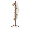 Haddockway Wooden Coat Rack Stand with 8 Hooks New Zealand Pine 3 Adjustable Coat Standing Tree Easy Assembly for Coats, Hats, Scarves and Handbags for Entryway, Hallway, Bedroom, Office view 1