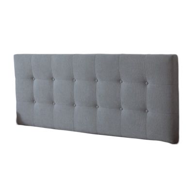 Bedside Backrest Cushion, Soft Removable Linen Fabric Reading Pillow, Breathable Washable Lumbar Bolster for Home Living Room Bedroom, 6 Colors, Custom Size PENGFEI ( Color : Grey , Size : 90X72X8CM )