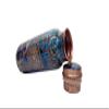 Copper Bottle Unique Printed Water Bottle For Drinking Water Dirt Proof Leak Proof and Joint Less Ayurveda and Yoga Health Benefits Water Premium Bottle (Set Of 2) By ORNATE INTERNATIONAL view 3