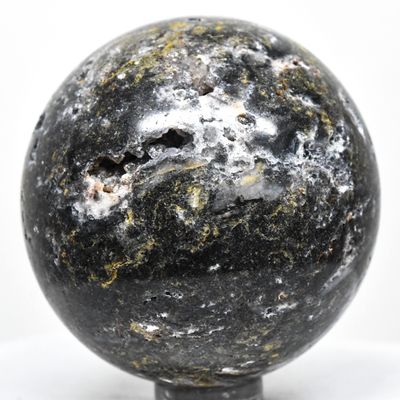 52mm 215g Multicolor Sphalerite Sphere Polished Natural Garnet Blende Gemstone Crystal Mineral Collectible UV Reactive Cluster Geode Ball - China + Stand