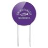 Acrylic UW Whitewater Warhawks Logo Cake Topper Party Decoration for Wedding Anniversary Birthday Graduation view 1