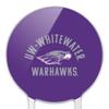Acrylic UW Whitewater Warhawks Logo Cake Topper Party Decoration for Wedding Anniversary Birthday Graduation view 3
