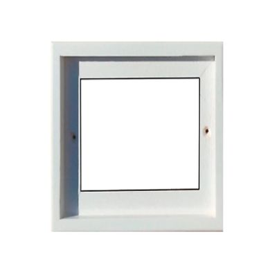 15cm x 4.8cm Hand-painted Italian Red Rose Ceramic House Numbers Tiles, Letters & Frames (White 3 Tile Frame)