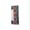 15cm x 4.8cm Hand-painted Italian Red Rose Ceramic House End Tiles (End) view 1