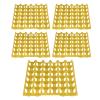 5PCS 30 Cell Plastic Egg Tray, Stackable Multi-function Egg Storage Container for Storage Transportation Home Farm Supplies (28.7 * 28.3cm)(Yellow) view 1