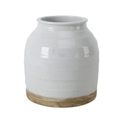 Artissance AM83020105 17 in. Tall Off White Matte-Glazed Porcelain Clara Large Vase (Dcor)