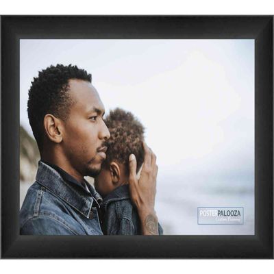 Poster Palooza 10x13 Contemporary Satin Complete Wood Picture Frame with UV Acrylic Plexiglass, Foam Board Backing & Hardware Included