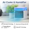 Arctic Air Pure Chill 2.0 Evaporative Air Cooler by Ontel - Powerful, Quiet, Lightweight and Portable Space Cooler with Hydro-Chill Technology For Bedroom, Office, Living Room & More,Blue view 2