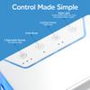 Arctic Air Pure Chill 2.0 Evaporative Air Cooler by Ontel - Powerful, Quiet, Lightweight and Portable Space Cooler with Hydro-Chill Technology For Bedroom, Office, Living Room & More,Blue view 3