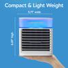 Arctic Air Pure Chill 2.0 Evaporative Air Cooler by Ontel - Powerful, Quiet, Lightweight and Portable Space Cooler with Hydro-Chill Technology For Bedroom, Office, Living Room & More,Blue view 4
