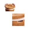 QRQFTNHB Storage Basket with Lid, Laundry, Storage & Organisation Bins, Handmade Portable Clothing Basket, Lidded Storage Bins (Size : 40 * 40 * 45cm) view 4