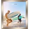 Poster Palooza 21x27 Contemporary Pewter Complete Wood Picture Frame with UV Acrylic Plexiglass, Foam Board Backing & Hardware Included view 4