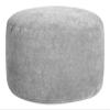 Gouchee Home Dotcom Alfa Pouf Ottoman Soft Velour Footrest Gray view 1