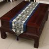 13x79 Inch Table Cloth Dining Table Runner Traditional Satin Table-Cloth Classical Chinese Style, Light Green view 2
