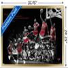 Trends International Michael Jordan - Fly Wall Poster, 22.375" x 34", Gold Framed Version view 3